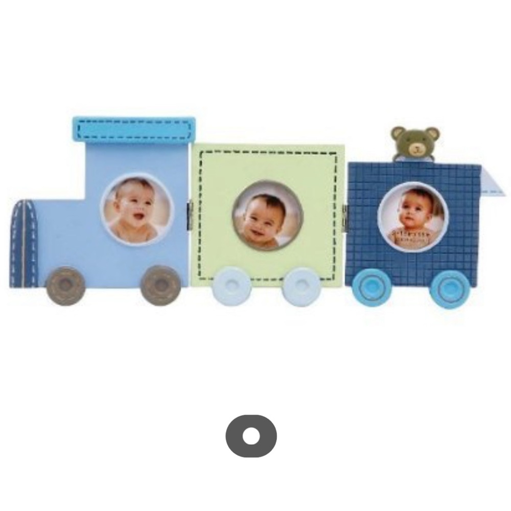 Gibson Stepping Stones Tri-Fold Train 3 Photo Frame